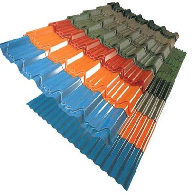 Carreaux de toiture corrugés personnalisés PPGI Carreaux de toiture 0,5 mm Carreaux de toiture galvanisés laminés à froid