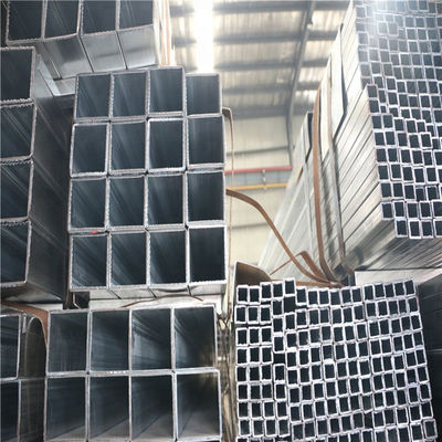 Forme carrée 2.5x2.5 Tubes en acier galvanisé carrée pour matériaux de construction