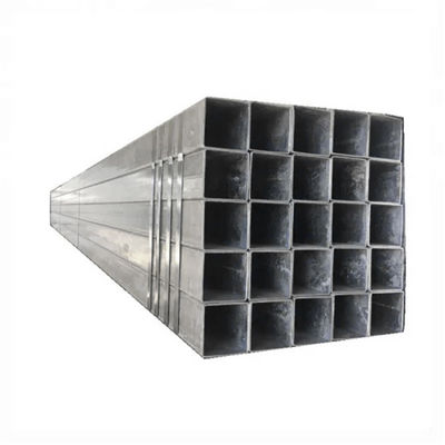 Tuyaux en acier au carbone de forme carrée 4x4 pouces galvanisés 12x12 100x100 Tuyaux MS Tuyaux en acier carrés Longueur du tuyau 6.4M