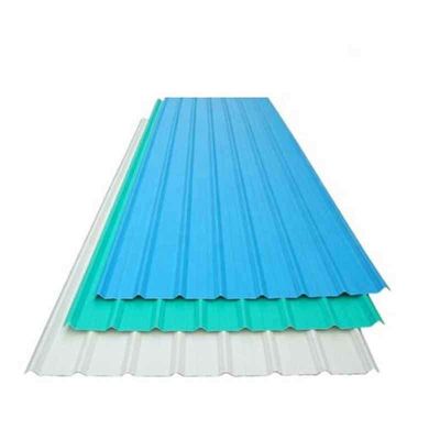 Résistance élevée YUANHAO BGW 34 Carreaux de toiture corrugés prépeints en couleur PPGI galvanisés