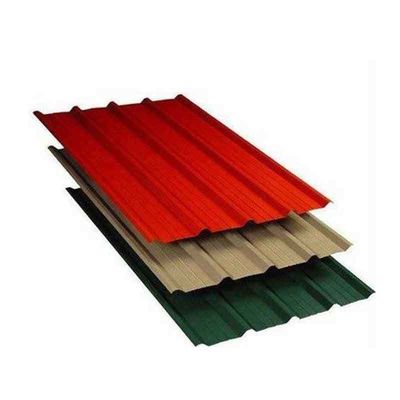 Structure du toit Couleur spéciale revêtue d'acier ondulé PPGI Plaques de toiture en métal Plaque