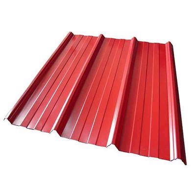 Structure du toit Couleur spéciale revêtue d'acier ondulé PPGI Plaques de toiture en métal Plaque