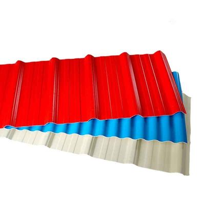 Structure du toit Couleur spéciale revêtue d'acier ondulé PPGI Plaques de toiture en métal Plaque