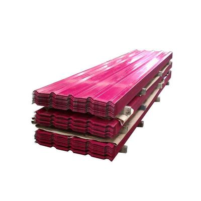JIS ASTM PPGI Plaque de toiture métallique prépeinte de 24 mesures 60 g GI enduite de zinc