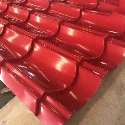 JIS ASTM PPGI Plaque de toiture métallique prépeinte de 24 mesures 60 g GI enduite de zinc