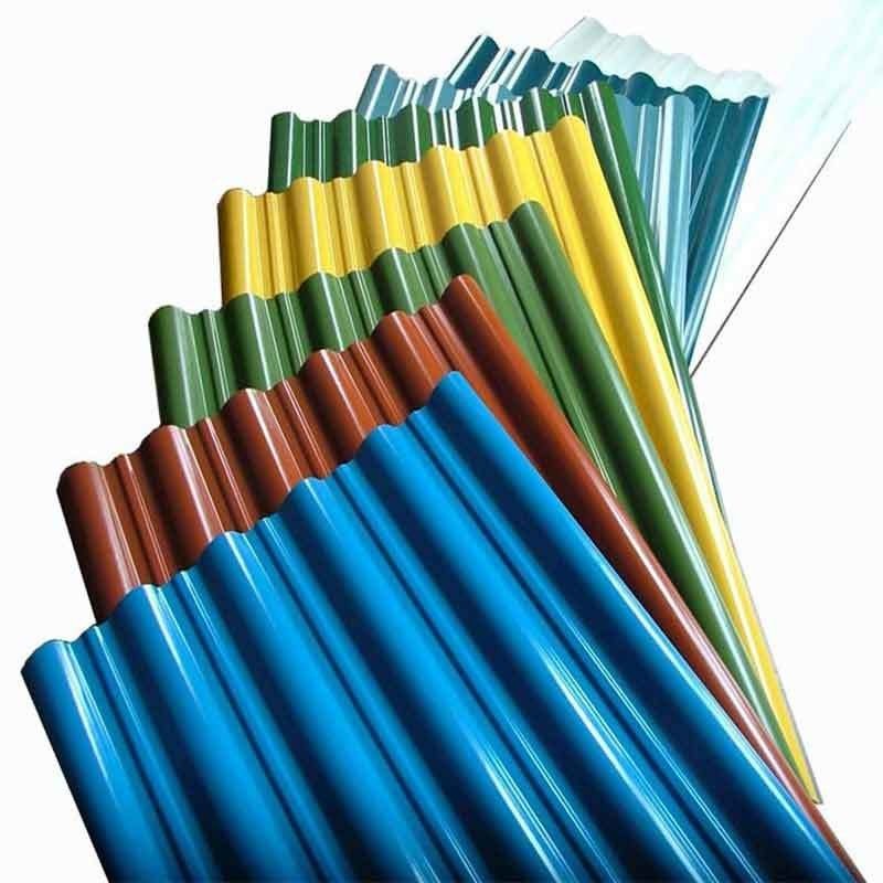 Certificat KS haute résistance à 18 mesures couleur revêtue PPGI PPGL tôle d'acier carreaux de toiture ondulée