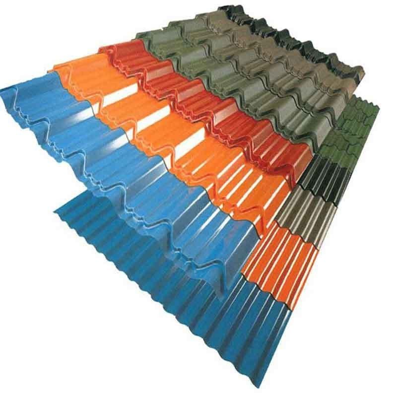 Carreaux de toiture corrugés personnalisés PPGI Carreaux de toiture 0,5 mm Carreaux de toiture galvanisés laminés à froid